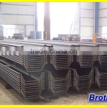 SY295 larsen steel sheet pile hot roll