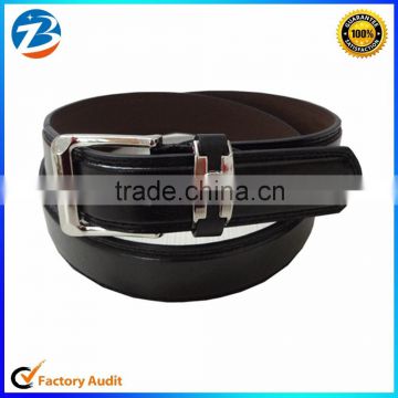 Factory Wholesale Men's PU Belt with Alloy Pin Buckle