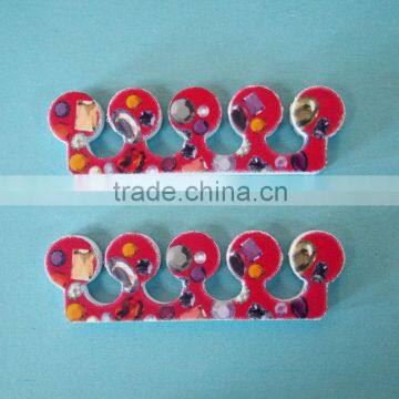FZQ-009 9Cm Single fashional patterm soft gel toe separators