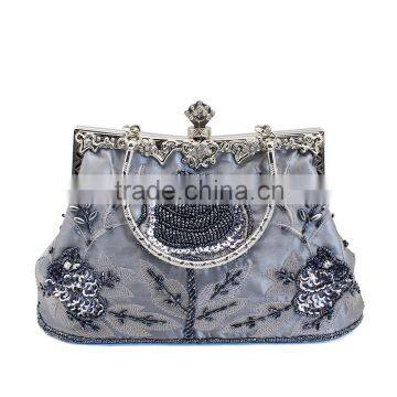 The classic style of beaded clutch bag