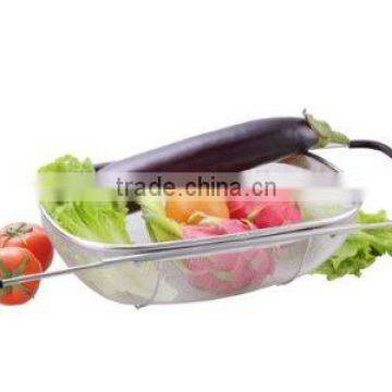 Expandable Stainless Steel Mesh Strainer, Vegetable Colander photo-2