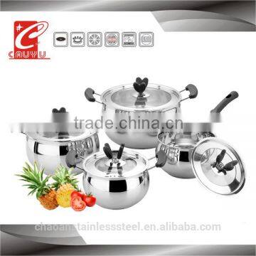 8 pcs stainless steel cookware set