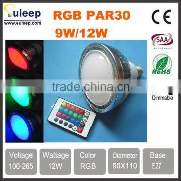 RGB Par30/38 9W/12W/15W/18W/20W Led Spotlights, RGB Dimmable, Frosted Antidazzle Use for Bar,hetal, Home Decoration photo-2