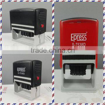 Sample available Epress 75*38m name/numbering/address self-inking rubber stamp in competitive price