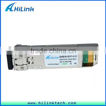 Dual Fiber LC Connector DDM 10G CH17-CH61 15xx.xxnm 40km DWDM SFP+ Transceiver