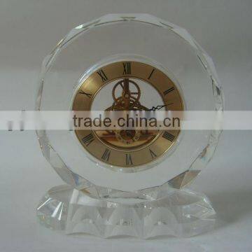 High-grade Round Crystal Decorative Clock For Business Gifts