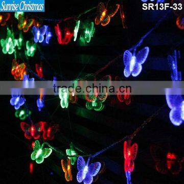 cheap LED christmas light/ battery LED light/solar christmas lights(CE GS UL SR13F-33)