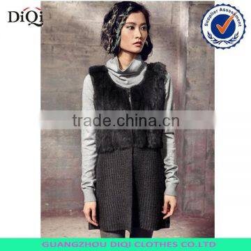 spliced wool stylish vest fashion sweater waistcoat