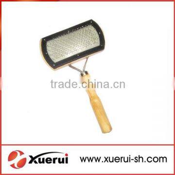Grooming self cleaning slicker brush, magic pet brush