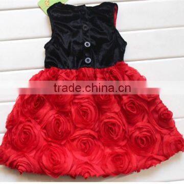 Shabby Rose Velvet Dresses for Girls, Kids Velvet Dress photo-3