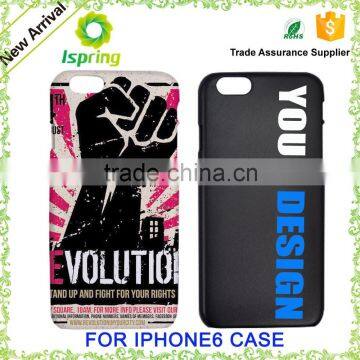 2016 unique cell phone accessories, customize phone cover, for iphone 6 plastic case