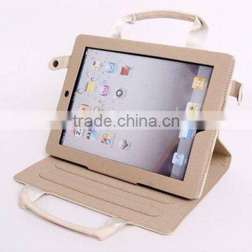 Exquisite hand-held PU leather cases for IPad 2 or IPad 3