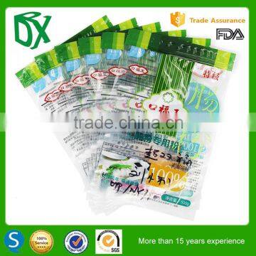 New China Products for Sale Transparent Front Plastic Stand-up Doypack Pouch With Zipper for Powder Packing photo-5