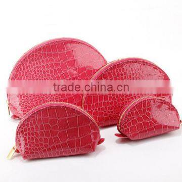 wholesale new design shiny custom fashion cosmetic bag