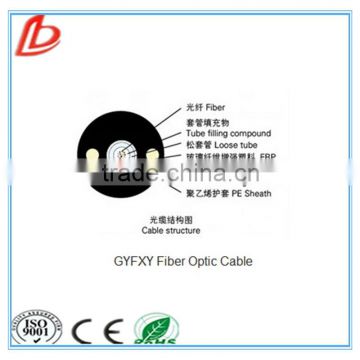 Loose tube FRP non-metallic Unitube Cable GYFXY 12 core fiber optic cable