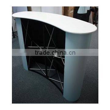 Expo promotional exhibition collapsible 2*2 pop up advertising counter