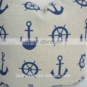 Square Car Throw Pillows Home Decorative Pillow Covers Plain Linen/ Cotton Anchor photo-4