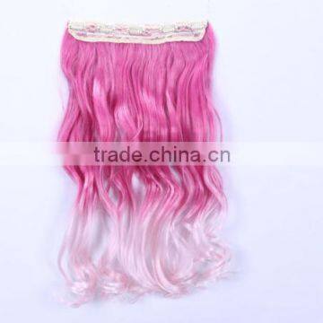 Cheap Synthetic Long Kinky Curls Gradient Hair Piece N464