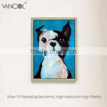 Dog animal oil painting on canvas for decor