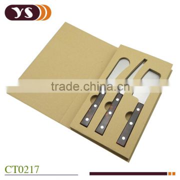 wholesale 3pcs resin handle cheese knife set