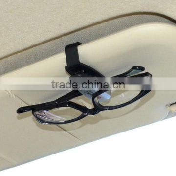 High quality multifunction car sun visor glasses sunglasses ticket card holder clip