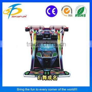 E Dance fame electronic coin operated dance game machine manufacturer