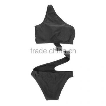 New Sexy Women&Lady's One-Piece Swimwear Bandage Monokini Swimsuit Bikini Black photo-2
