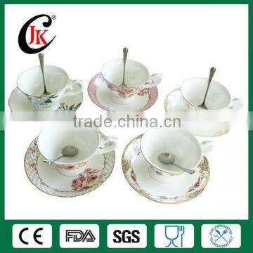 Ceramic coffee cup and saucer wholesale