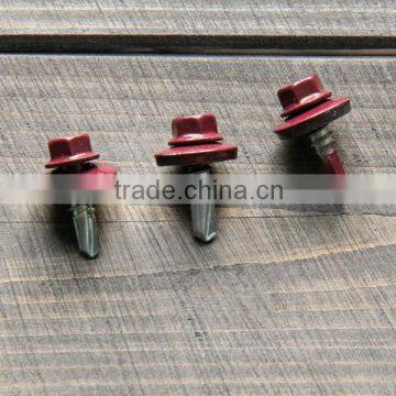 Hex Washer Head Self Drilling Screws With Color Painted Roofing Screw photo-3