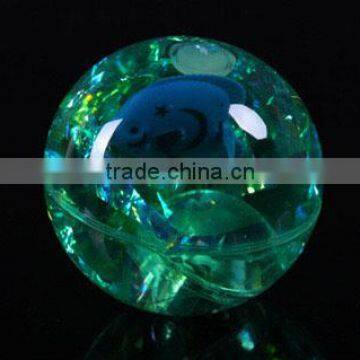 Funny Cool Children's Toys Lead Crystal Elastic Ball Flash Bouncing Ball With Cute Small Fish photo-5