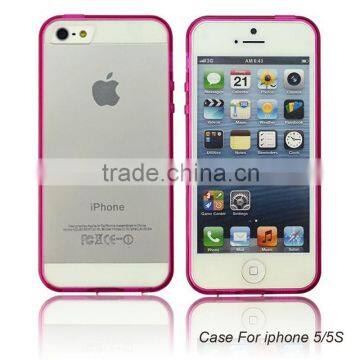 Hot pink Protective Snap-on Hard Case Slim Rugged Cover for IPhone4/5