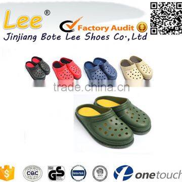 fashion cheap plastic clogs with fur slippers sandals outdoor