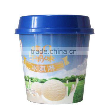 airtight eco-friendly ice cream cup paper cone