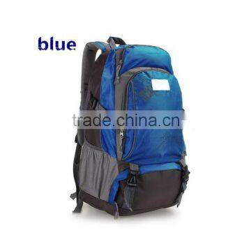 blue nylon material backpack bag sport bags for promotion