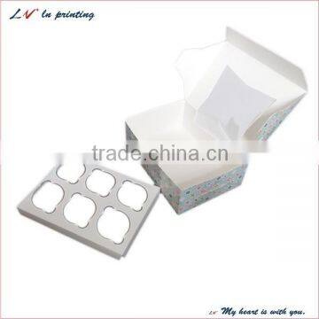 Custom Beautiful 6 Slot Cupcake Box, 6 Hole Cupcake Box, 6 Cupcake Box photo-3