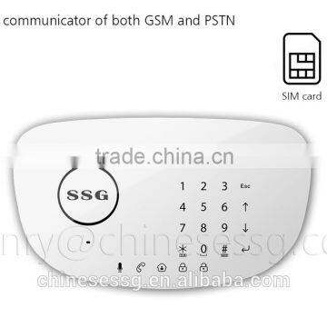 APP control wireless SOS alarm system with touch keypad alarm control panel