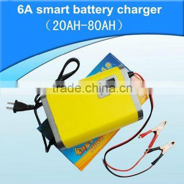 DOXIN automatically 6A smart battery charger for lead battery