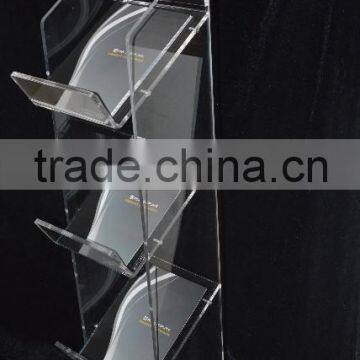 Fllor stand acrylic magazineStand(OF-G018)