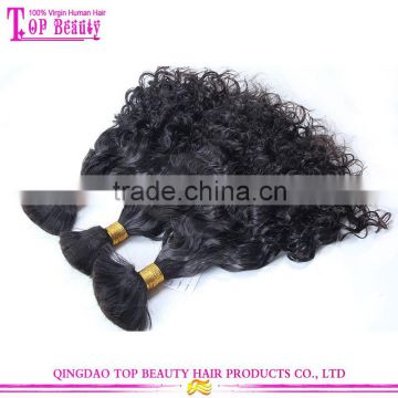 Wholesale cheap virgin brazilian human hair bulk extensions 100% loose human hair bulk extension