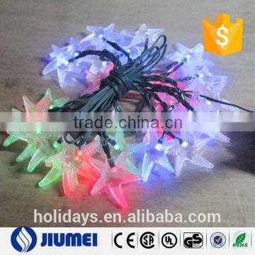 christmas decoration solar led sea star string light