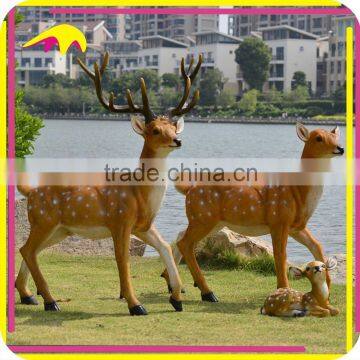 KANO0084 New Fiberglass Resindeer Artificial Animal Statues Sale