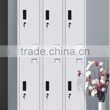 Professional metal six door lockers for wholesales