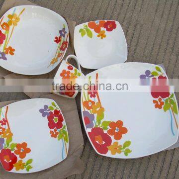 20pieces Square Dinnerware Set , Christmas Porcelain Dinnerware Set , Christmas Dinnerware Ceramic Set photo-2