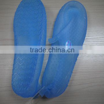 Custom Blue PVC Sand Walking Shoes Ladies