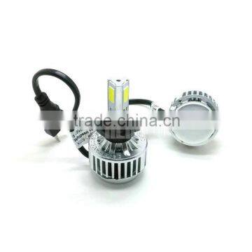 H7 Car Headlights 36W 3COB 3300LM LED Single beam 6000K White 3000K Yellow Amber LED Headlamps