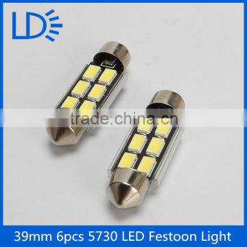 Waterproof festoon dome led light 39mm 6smd 5730 festoon led canbus dome lighting