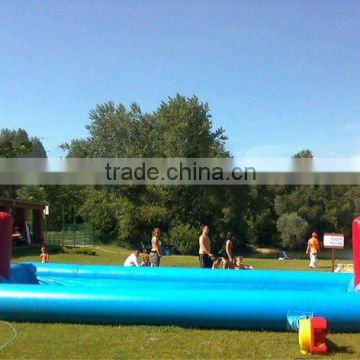 Customized design inflatable soap soccer field/inflatable soap football field cheap price