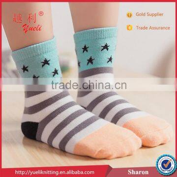 Hot Girls Child Colorful Pattern Tube Sock Lonati Sock Machines