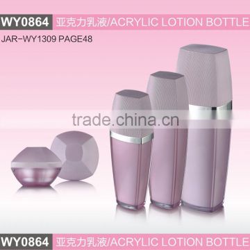 WY0864 drum tapered series acrylic bottle, special lotion bottle,80ml 120ml cosmetic bottle