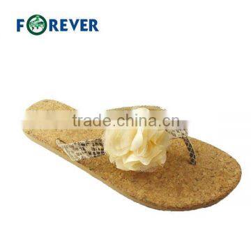 Summer Fashion Fibre Flowers Women Slipper
